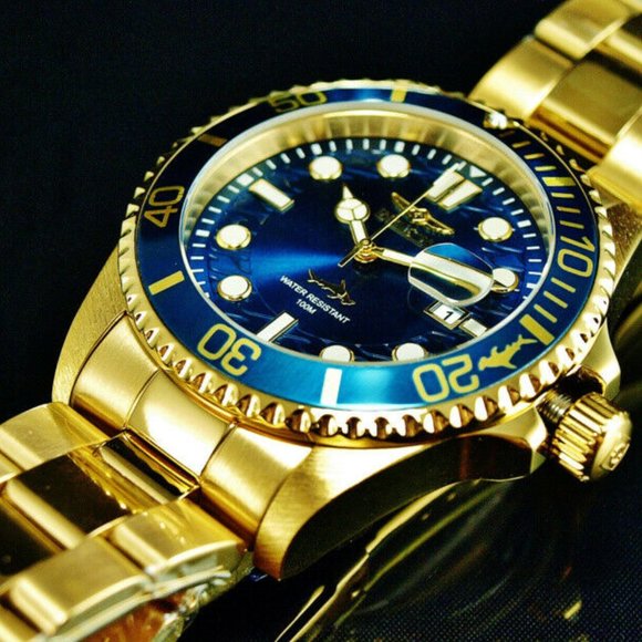 Hammerhead Professional 18k Plated 100M Watch - Picture 3 of 7
